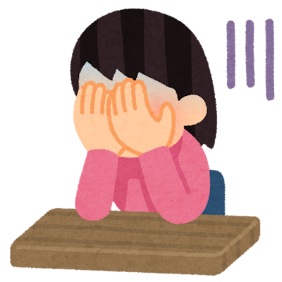 落ち込む