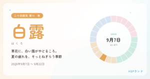 HSPと白露