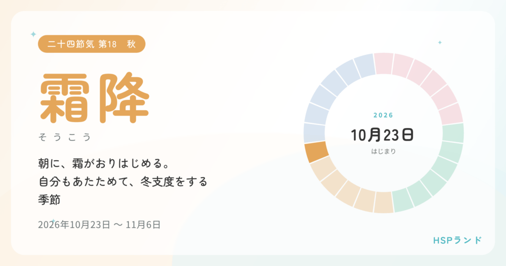 HSPと霜降