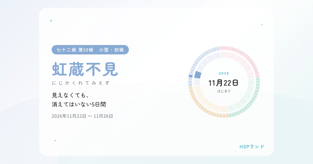 HSPと虹蔵不見